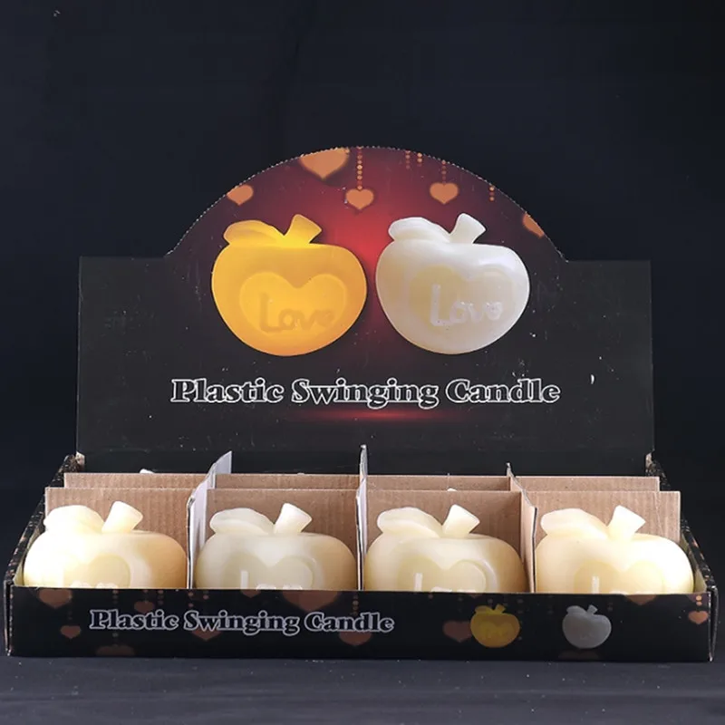 Имитация яблока ароматерапия фруктовая свеча подарок на день рождения торт