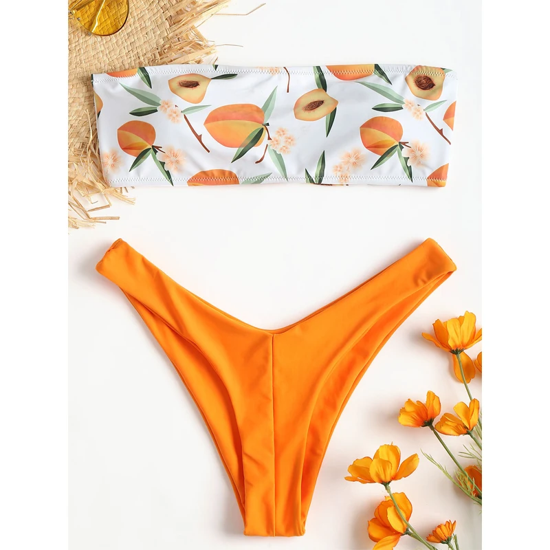 In-X Watermelon swimsuit female Sexy knot bikinis mujer Push up swimwear women bathers Summer beach wear bathing suit new - Цвет: 669-8