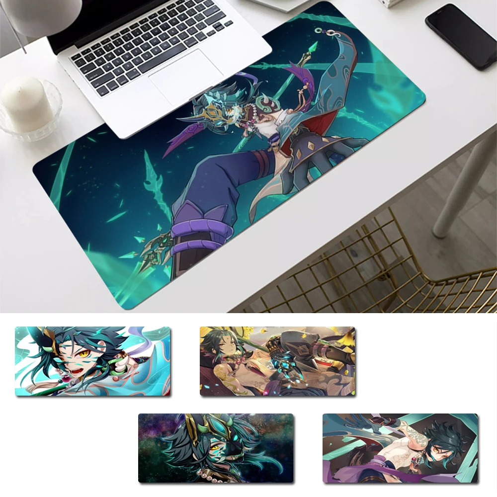

Girly Genshin Impact Xiao Mouse Pad PC Laptop Gamer Mousepad Anime Antislip Mat Keyboard Desk Mat For Overwatch/CS GO