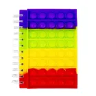 Новинка, блокнот для игрушек, блокнот с силиконовой обложкой и пуш-ап, блокнот для пальцев A5, товары для студентов, блокнот для декомпрессии