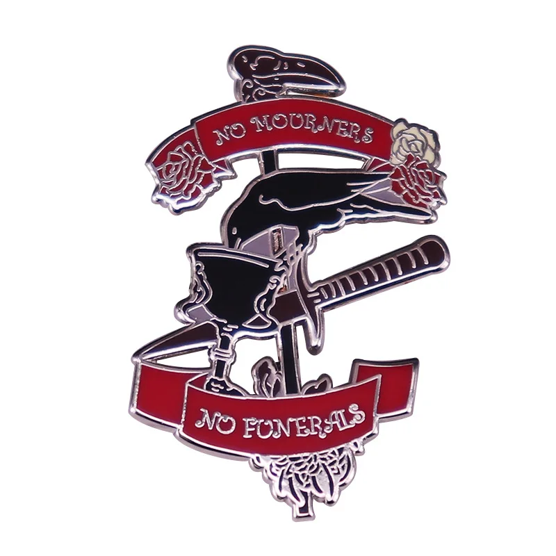 

C1677 Crow Movie Enamel Pin Badge Decorative Clothes Badge Lapel Pins Brooch Jewelry Briefcase Backpack Accessories