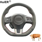 Ручное шитье, для Subaru WRX (STI) 2015, чехол рулевого колеса автомобиля, 2016, 2017, 2018, 2019, 2020, 2021, Levorg 2015-2021