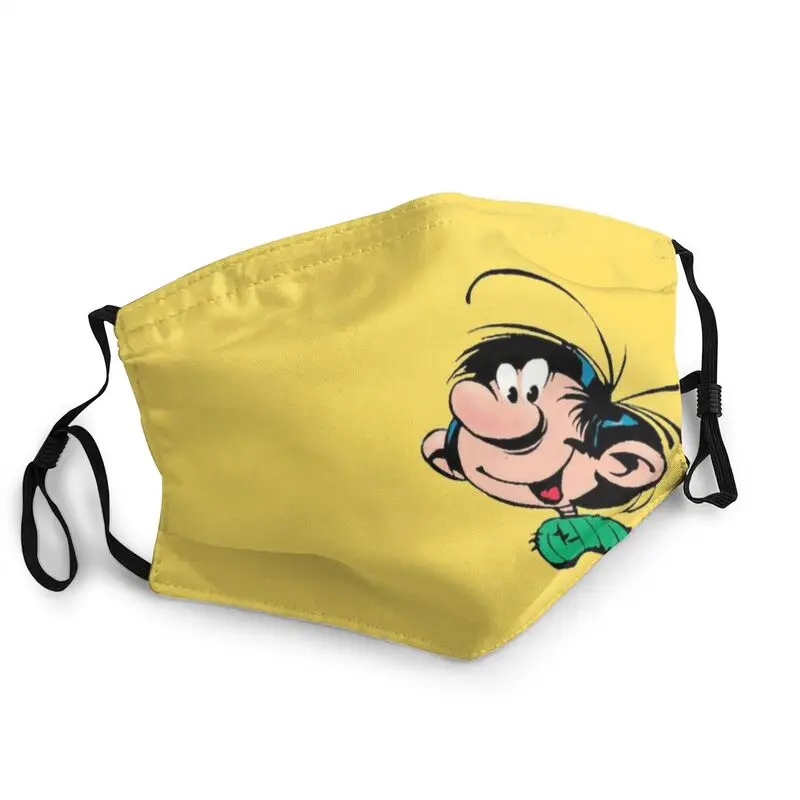 

Washable Cute Gaston Lagaffe Mask Comic Cartoon Anti Haze Dust Protection Mask Respirator Mouth Muffle
