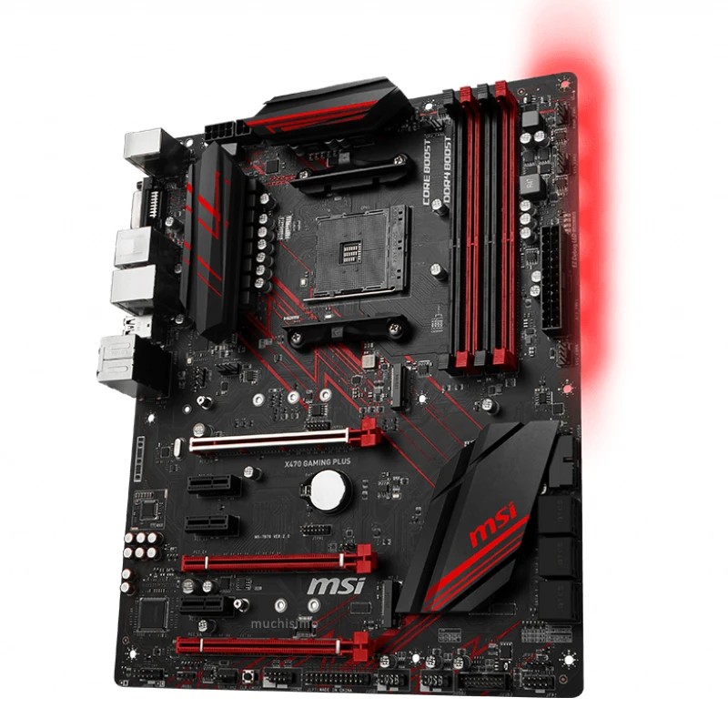 Socket AM4 MSI X470 GAMING PLUS системная плата AMD Ryzen Athlon II DDR4 1866 МГц 64 Гб PCI-E 3 0 игровая
