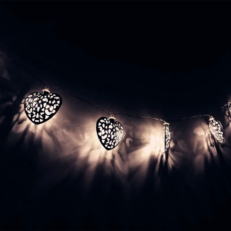 

Heart LED String Lights Hollow Led Light Cute Creative Holiday Indoor Wedding Decoration Fashion Romantic Home Fantastic Luces