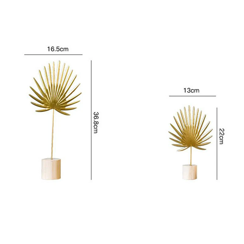 Роскошные железные украшения в скандинавском стиле с золотыми банановыми