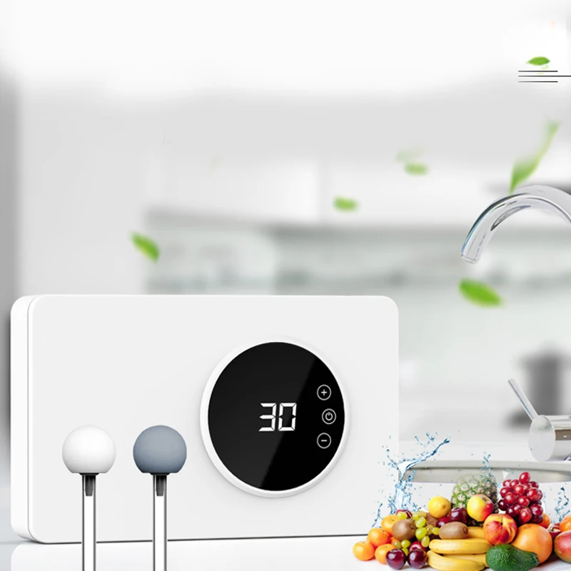 

Hot TOD-New Ozone Disinfection Machine Fruit Vegetable-Sterilizer Air Purifier-Sterilizer Timer 600Mg/H Ozone EU Plug
