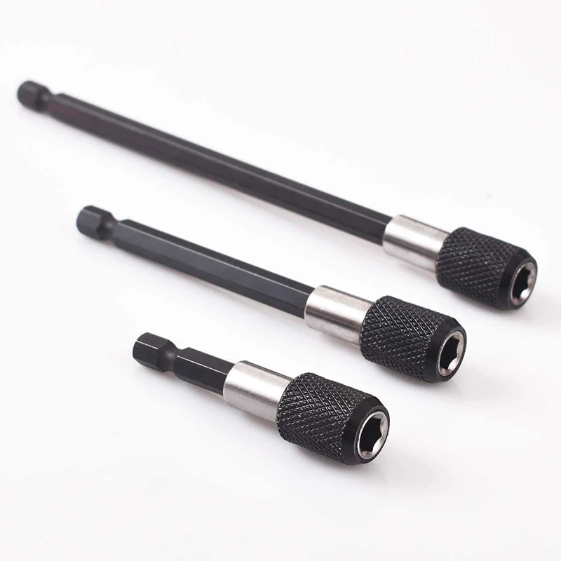 

1/4inch Drill Bit Extension Set,2 Pieces Flexible Drill Bit Extension Shaft,3 Pieces Quick Change Screwdriver Bit Holder