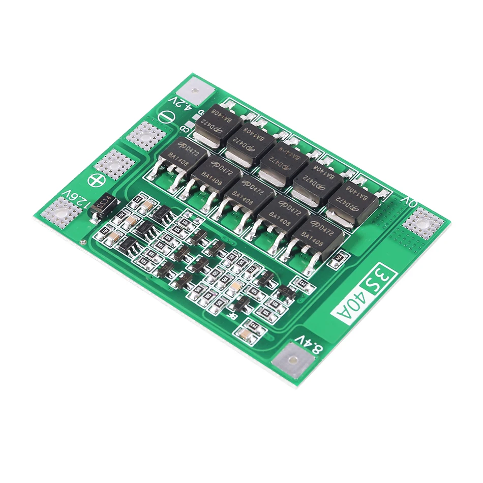 3S 40A BMS 11 1 V 12 6 18650 литиевая батарея Защитная плата с сбалансированной версией для
