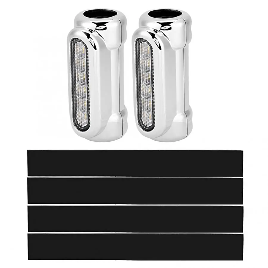 1 пара мотоциклов шоссе бар прозрачные линзы горки светодиодные фары указатель