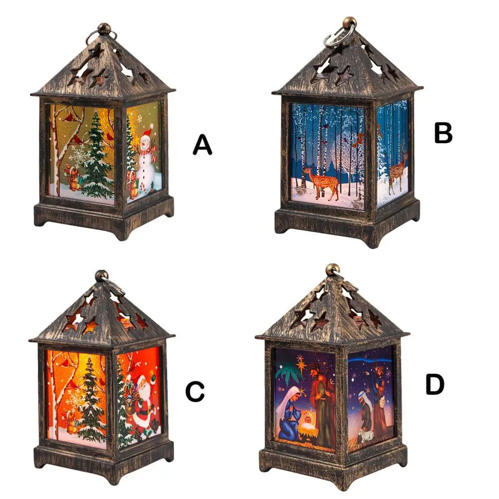 1 шт. рождественские украшения для дома светящийся Рождественский домик