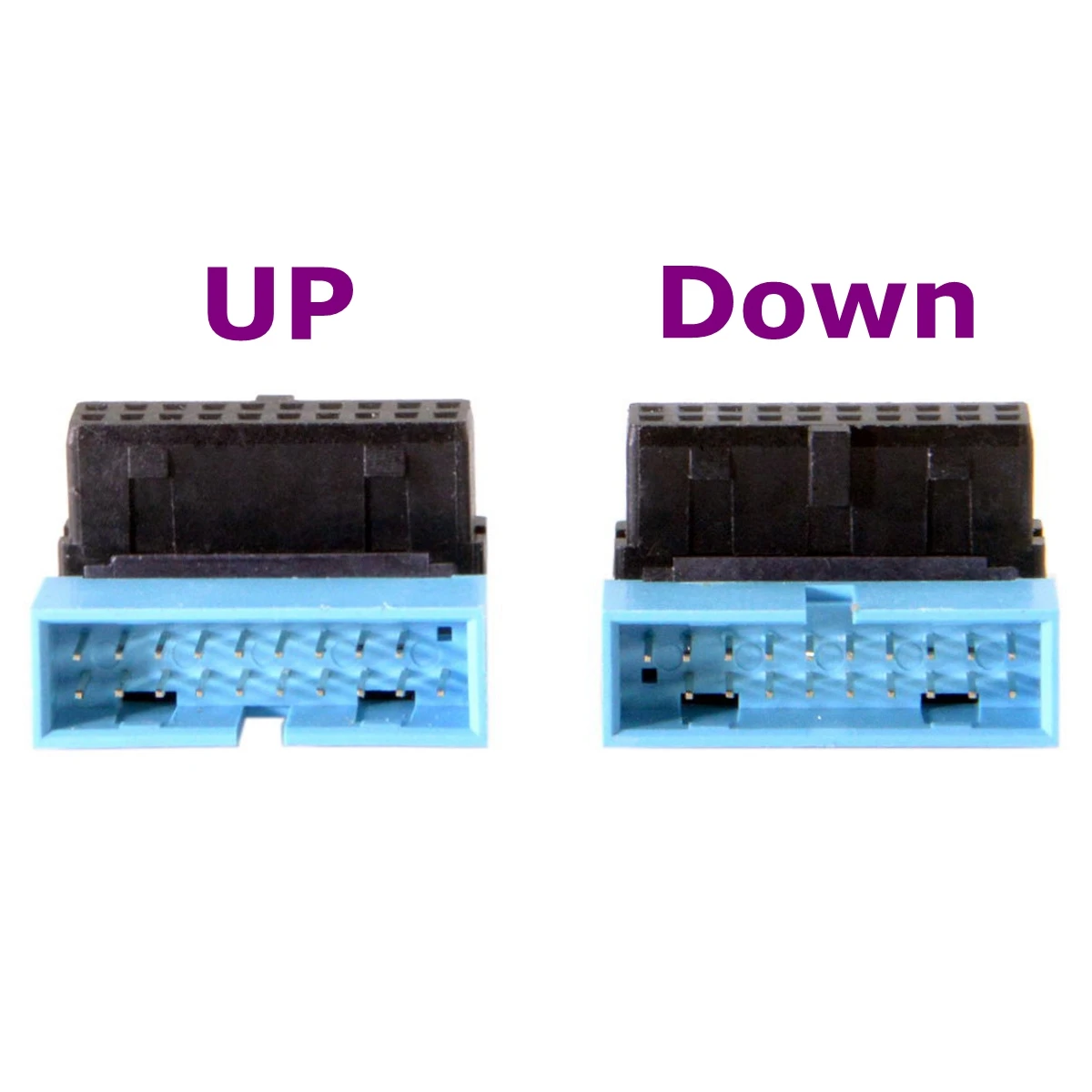USB 3 0 20-pin типа папа-to-Женский компьютер материнская плата расширения адаптер 90