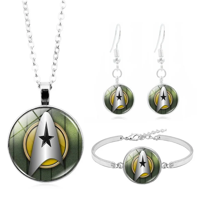 Набор женских украшений ручной работы Звездный путь художественный кабошон с