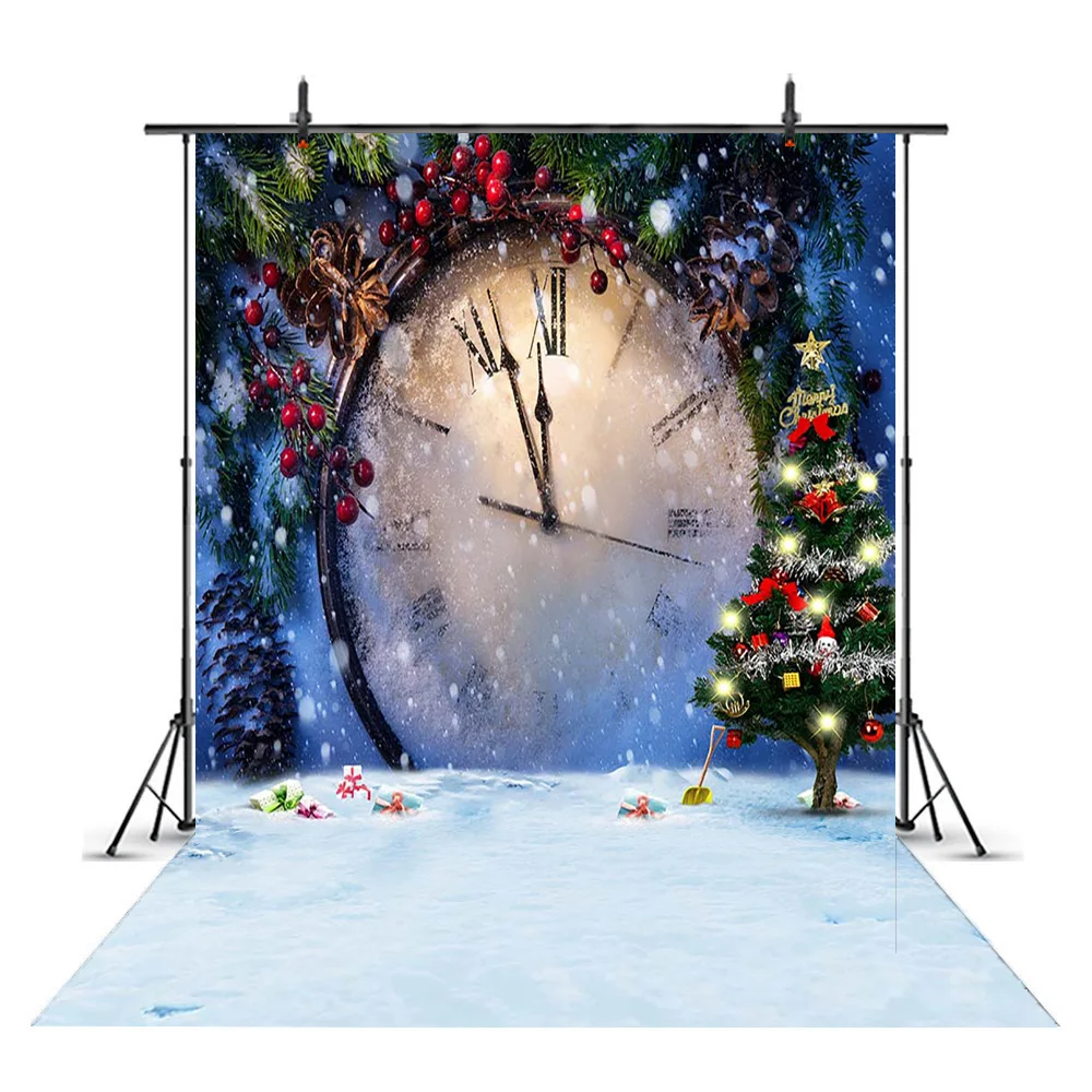 

Snow White Christmas for Photocall Backdrops Snowflake Scene Happy New Year Photo Studio Photographic Background Props bell 2020