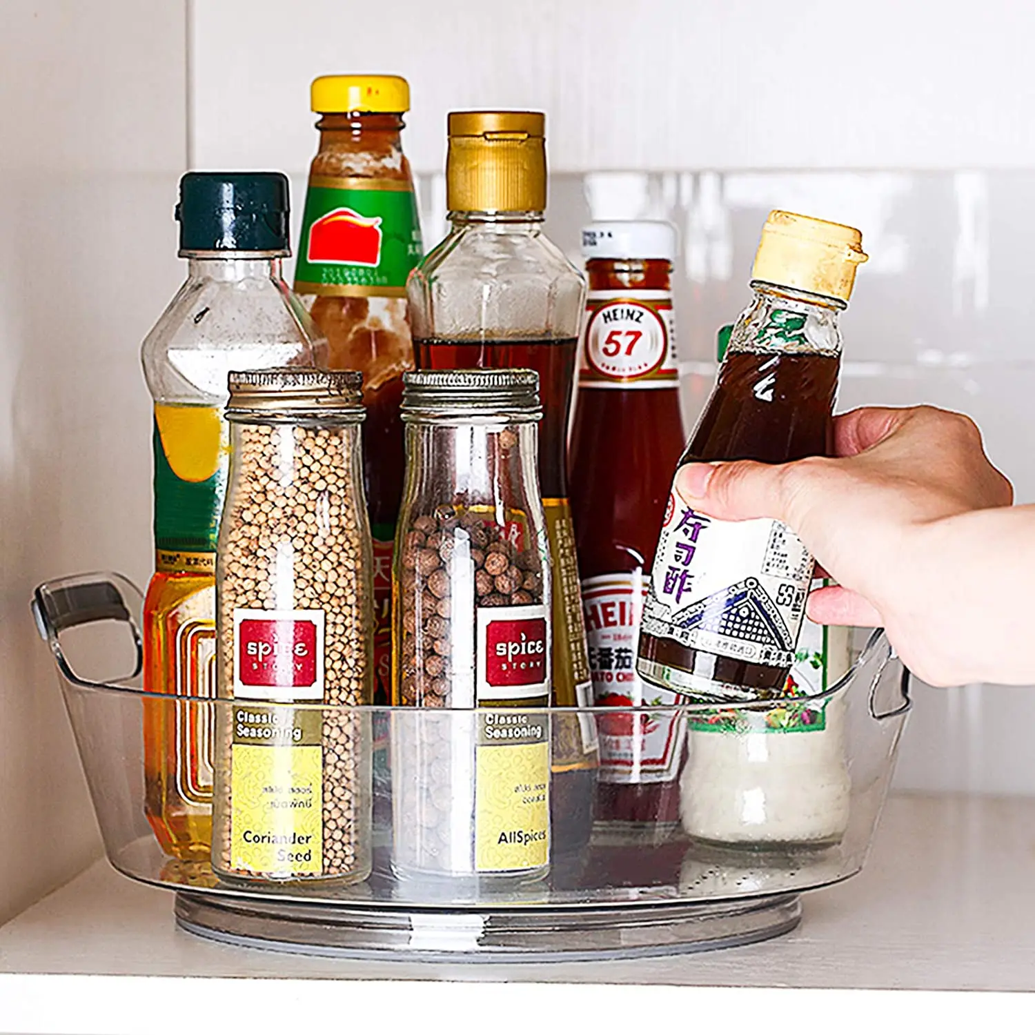 Органайзер для вращающихся блюд нескользящий проигрыватель кухни ванной