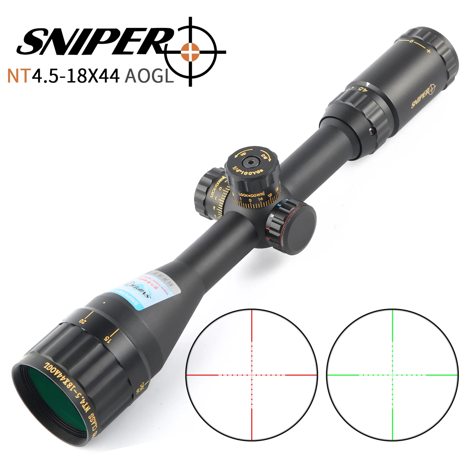 Охотничий Прицел SNIPER NT 4 5 18X44 AOGL тактический оптический прицел полноразмерный