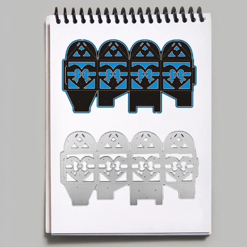 

Bowknot Hollow Box Metal Cutting Dies Stencil Scrapbooking DIY Album Stamp Paper 87HA
