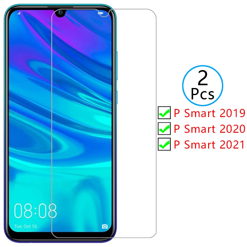 

protective tempered glass for huawei p smart 2019 2020 2021 screen protector on psmart smar smat film huawe hawei huwei huawey