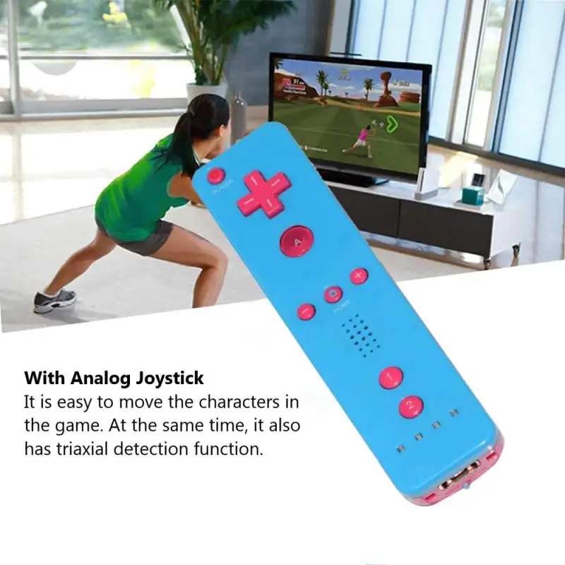 Беспроводной геймпад для Nintendo Wii 1 шт. джойстик без движения с силиконовым чехлом