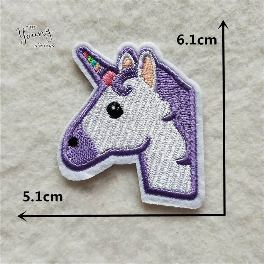 Высокое качество Единорог Вышивка патч железо на мультфильм патчи Радуга лошадь