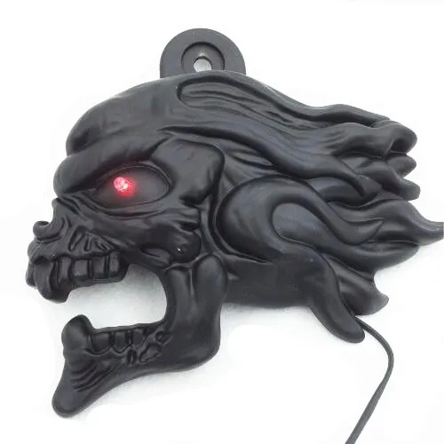 Алюминиевый черный чехол с черепом для мотоцикла Harley Side Mount Cowbell All V rod's 1992 2016|horn