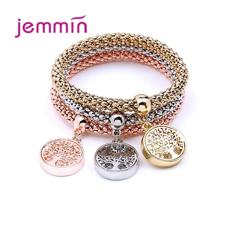 Рок тяжелый металл женские браслеты Браслеты Мода 3 шт./компл. дерево мяч ключ