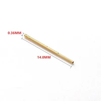 100pcs bag new safety test pin metal test needle sleeve r025 1c length 14 0mm dia 0 36mm needle seat spring detection