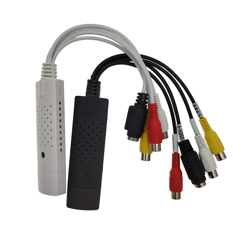USB 2 0 Захват видеозахвата Аудио адаптер для VHS Box DVD VCR TV к цифровому