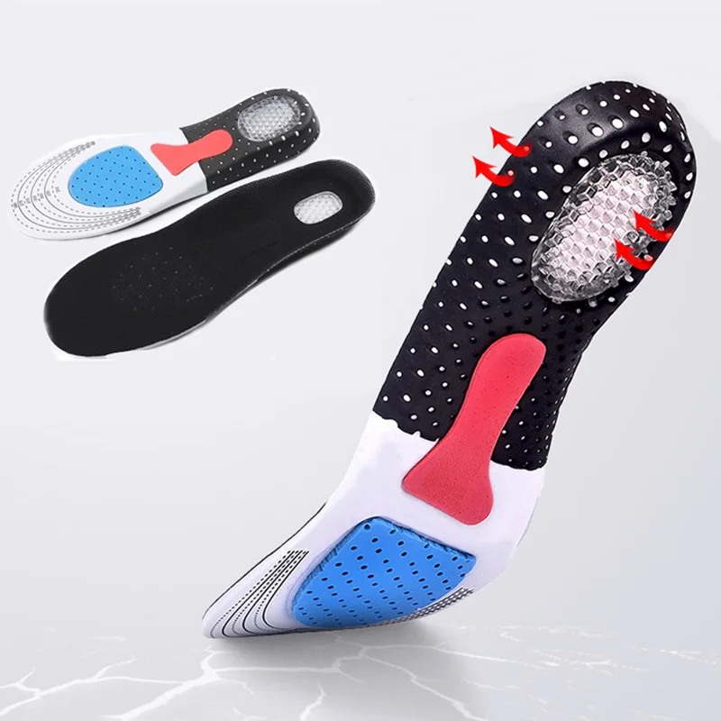

Cuttable Silicone Shoe Insoles Free Size Men Women Orthotic Arch Support Sport Shoe Pad Soft Running Insert Cushion