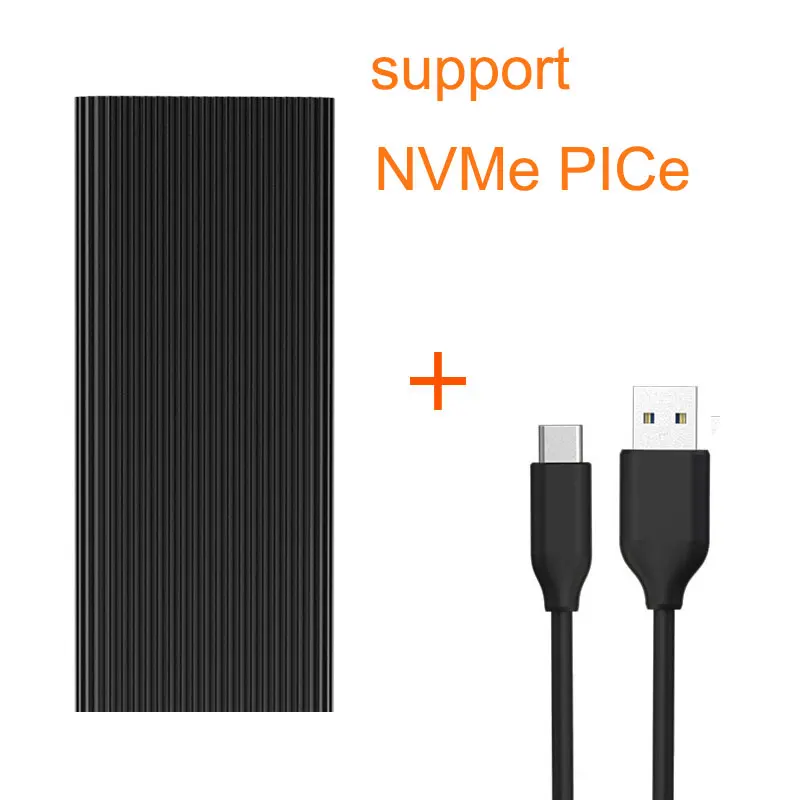 Black for NVMe Blueendless SSD M2 PCIe NVMe/NGFF Тип C к USB 3,1 чехол 2,5 'алюминиевый внешний корпус для хранения USB жесткий диск Caddy Box - Цвет: Black for NVMe