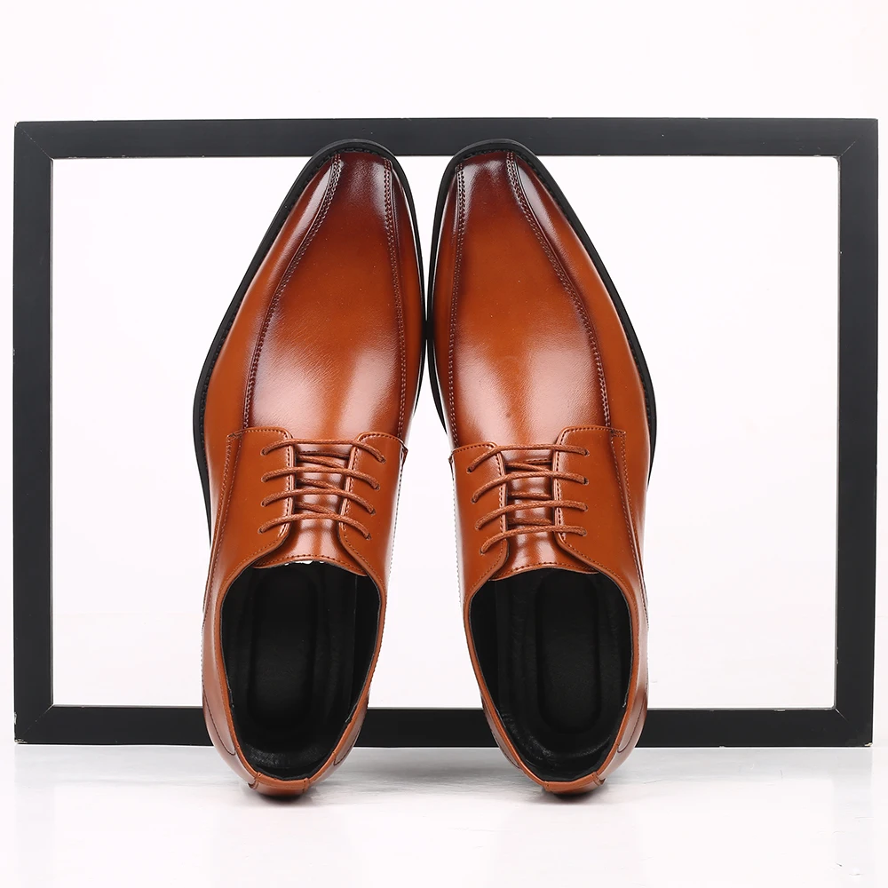 38-48 Мужские модельные туфли; стильные удобные деловые туфли-оксфорды для мужчин;#108
