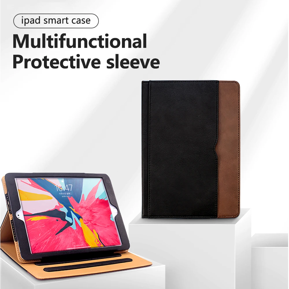 Кожаный ударопрочный чехол для iPad 9 7 2017 2018 air 2 a1822 a1566 a1893 a1474 | Компьютеры и офис