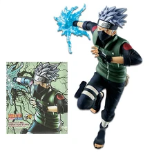 Anime Model Toy Kakashi Hand-made Special Effects Model Toy For Boys PVC Material Base Figurine 18CM Scenery