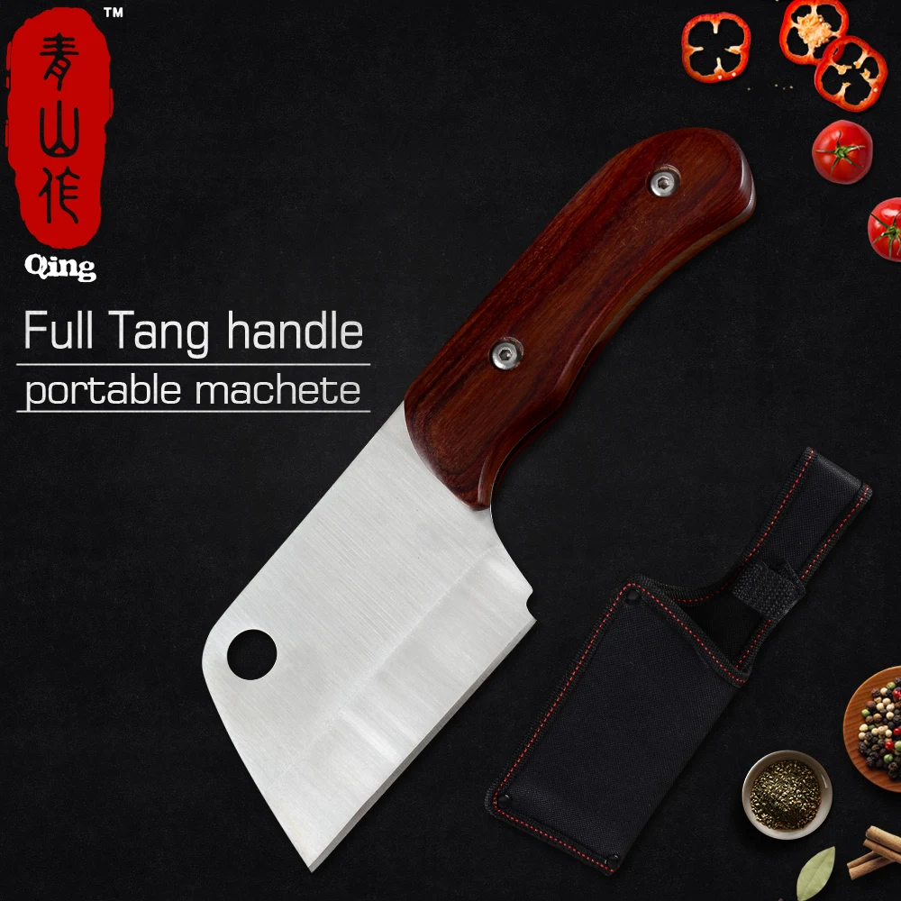 Набор кухонных ножей QING портативные инструменты из нержавеющей стали для