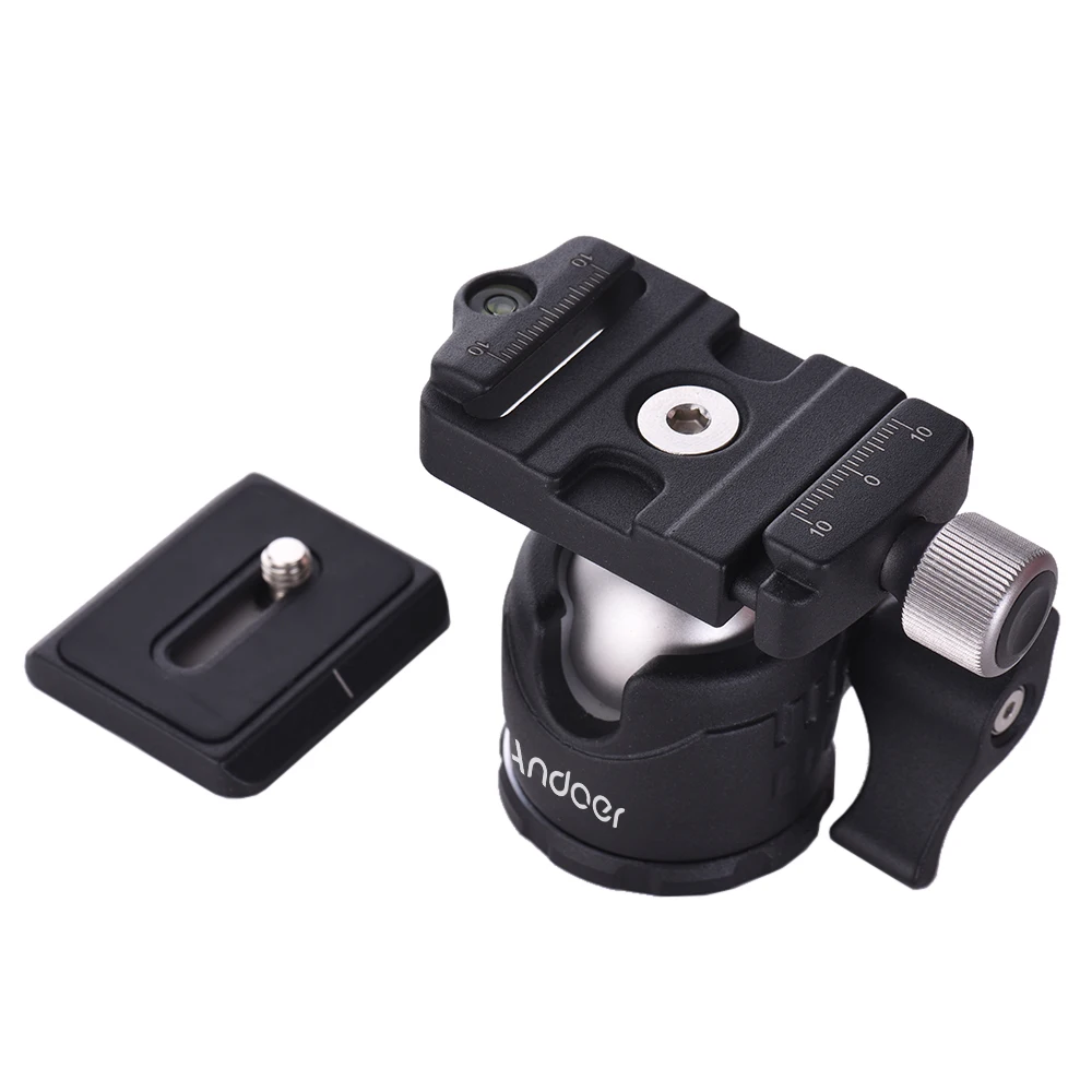 Мини Настольная шаровая Головка Andoer 360 градусный видеоштатив с быстроразъемной