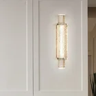 Современный хрустальный настенный светодиодный светильник, комнатный декор, роскошное бра для зеркала, гостиной, спальни, лофта, простая лампа для лестницы