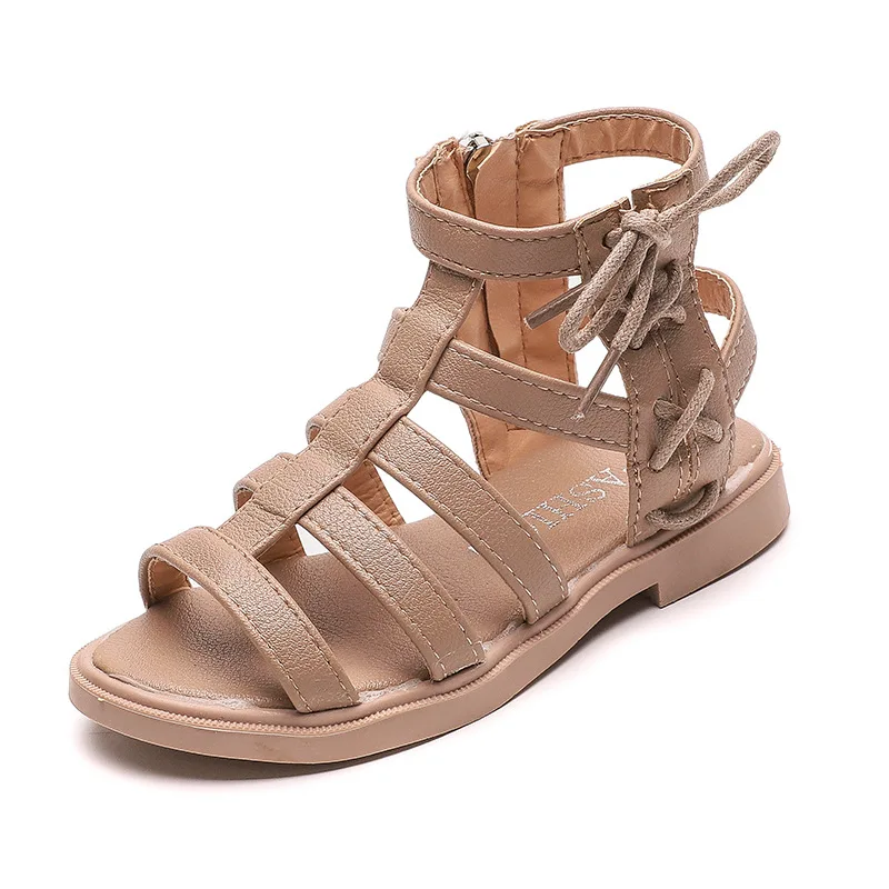 Римские сандалии для девочек новинка 2020 модная Корейская обувь принцессы