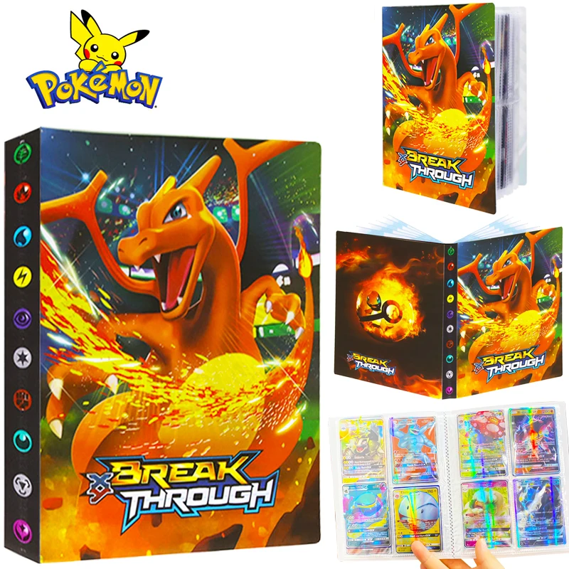 Альбом для карточек с покемонами 240 шт. альбом Список загруженных игрушек подарок