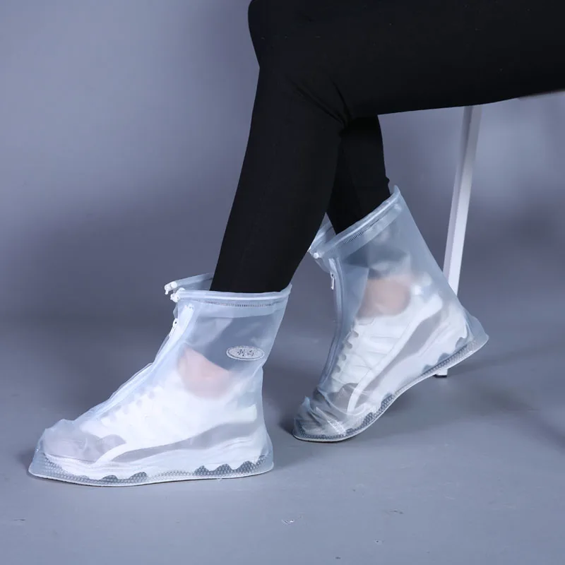 

2020 New Waterproof Reusable Transparent Shoes Covers Motorcycle Rain Boots Cycling Shoe Protector Cover Botas De Lluvia Hombre