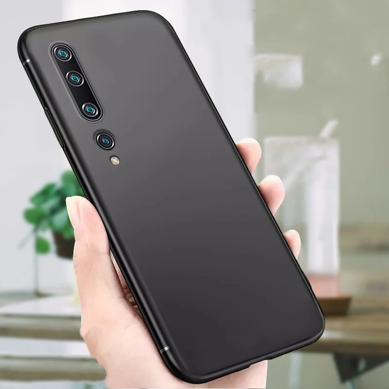 Чехол для Xiaomi Mi 10 Pro Роскошный Матовый Мягкий ТПУ силиконовый чехол с полным