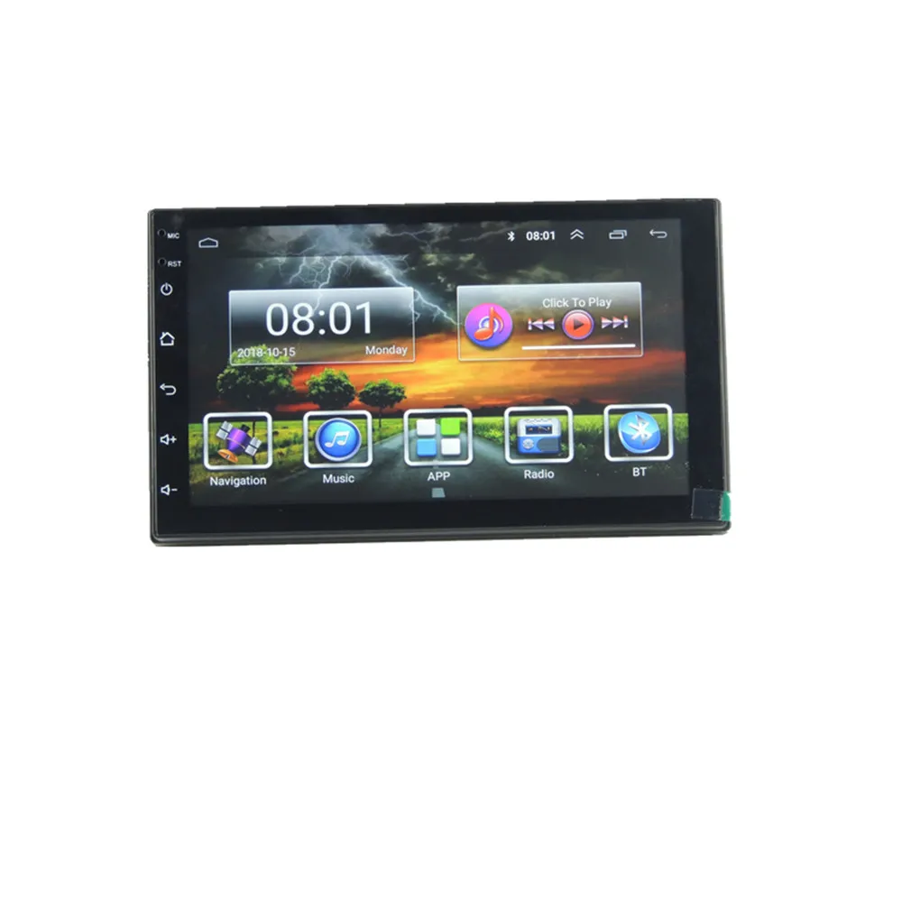 Автомобильный мультимедийный плеер MTK 8227L 2 Din Android 8 1 MP5 Универсальная