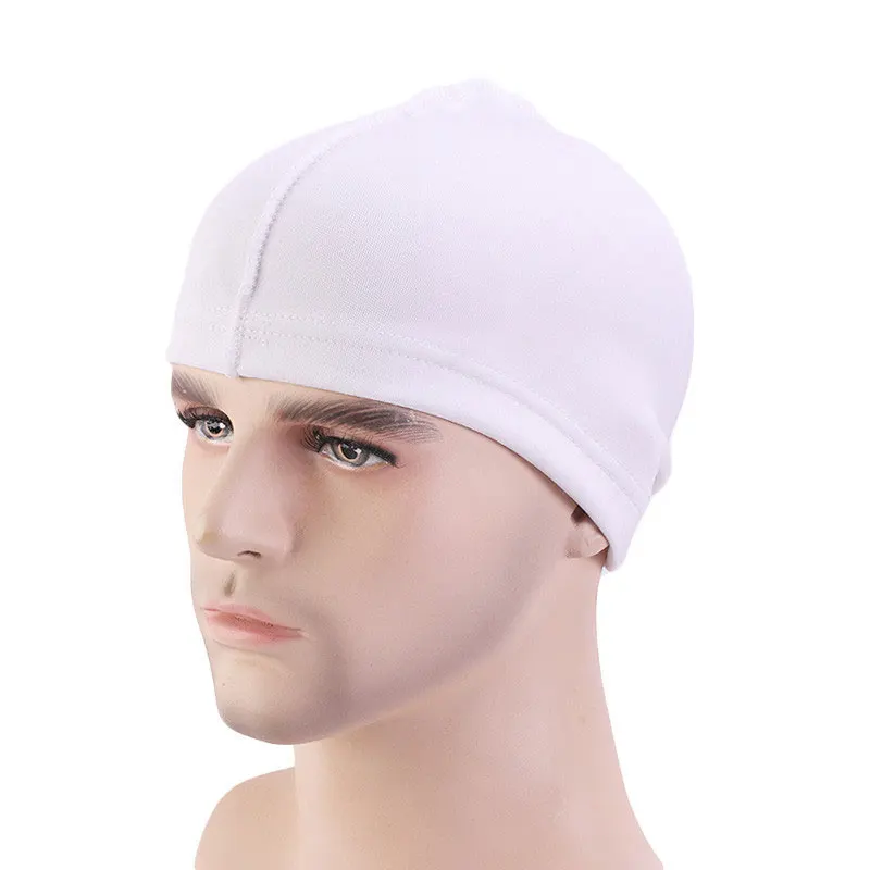 

A Cotton Padded Covering Head Cap Space Elastic Net Baotou Wave Dome Cap Cap Base Wig Hat Simplicity Elastic Base Wig Hat
