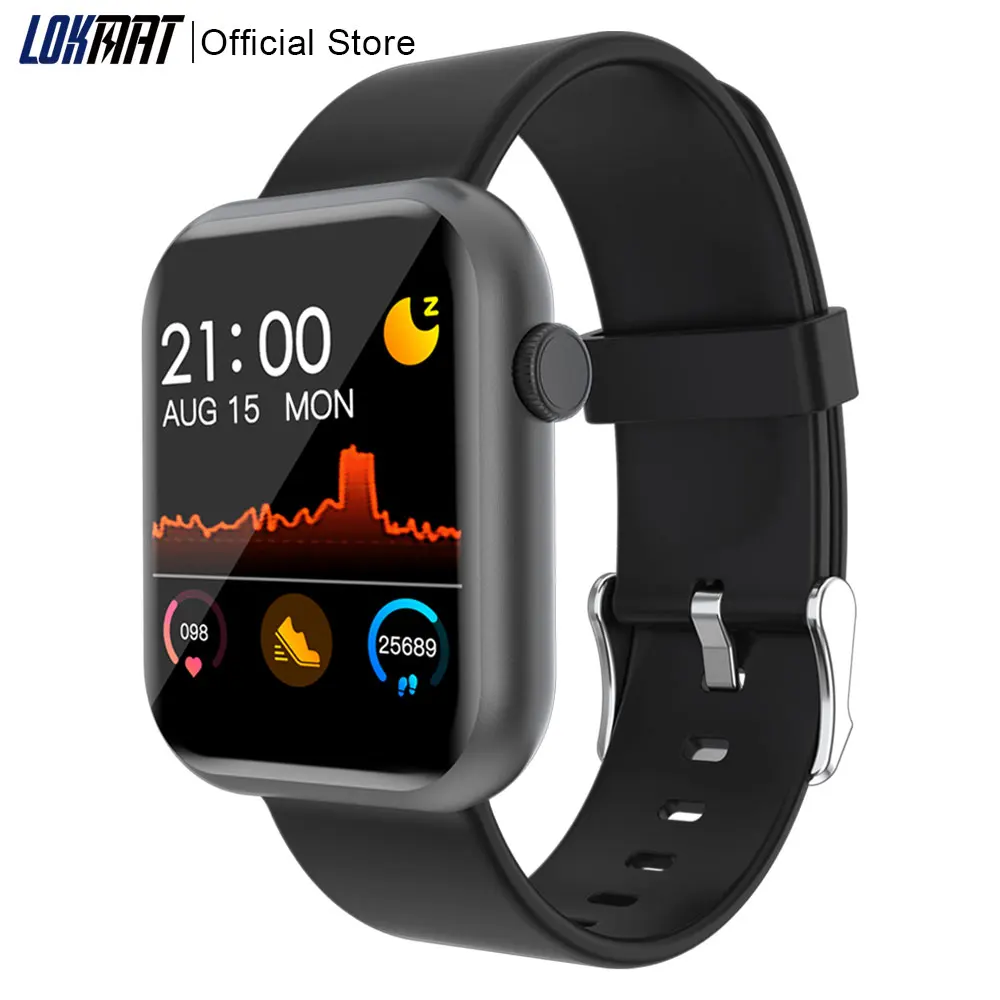 LOKMAT Sport Bluetooth Smart Watch Men Full Touch Fitness Tracker Heart Rate Digital Clock GTS Smartwatch Women for IOS Android |