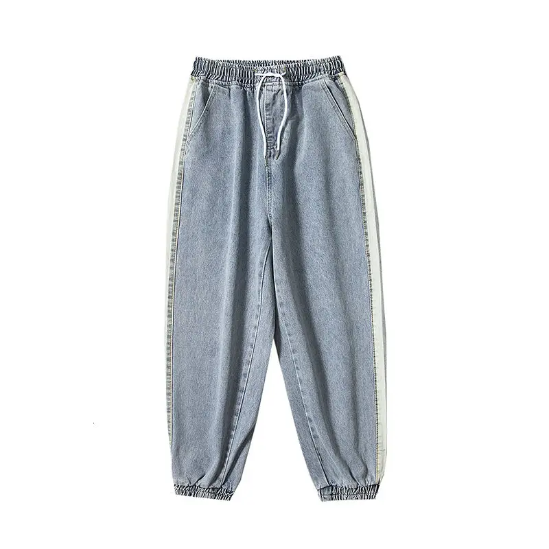 Jeans Men's Straight Loose Casual Korean Style Trend All-match Boys Long Pants