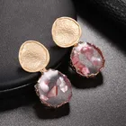 Женские круглые серьги-гвоздики, простые геометрические серьги в форме сердца с кристаллами, ювелирные изделия по индивидуальному заказу