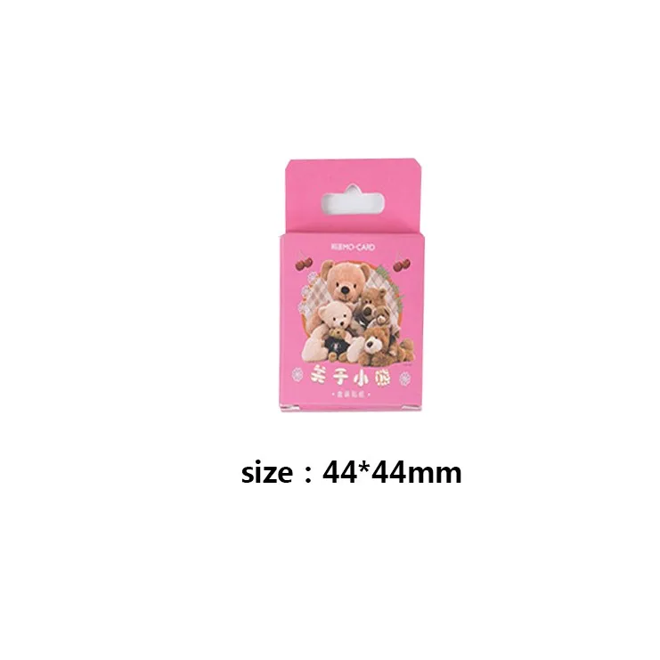 46pcs per lot Bear Sealing Sticker Scrapbook Cartoon Animal Stationery Gift Decoration Student Children Reward Handbook Diary - купить по