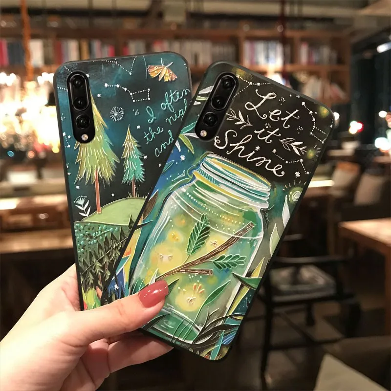 Чехлы из ТПУ с 3D тиснением для Xiaomi Redmi Mi Note 11 10 10T Lite 9 9T 9S 8 8T 7 6 5 Pro Max Poco F3 X3 9C NFC мягкий