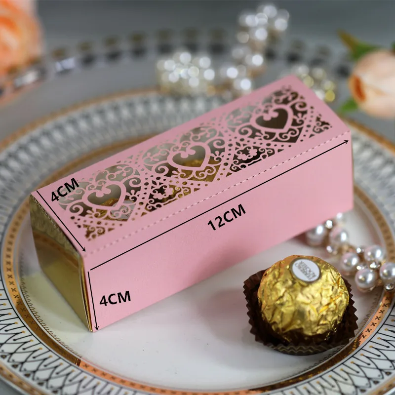 5/10 шт. любящее сердце лазерная резка коробка конфет сувениры и подарочной