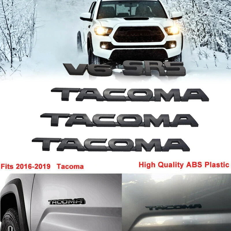 Для Tacoma V6 SR5 багажник автомобиля дверь багажника Наклейка эмблемы Стикеры значок