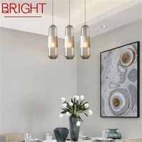 bright nordic pendant light contemporary creative led lamps fixtures for home decorative dining room